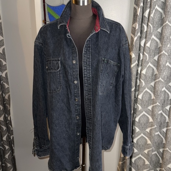 Vintage Tommy Hilfiger Denim Embroidered Button Down Shirt - Picture 4 of 6